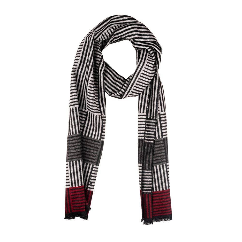 Multi Striped Wool Scarf for Men