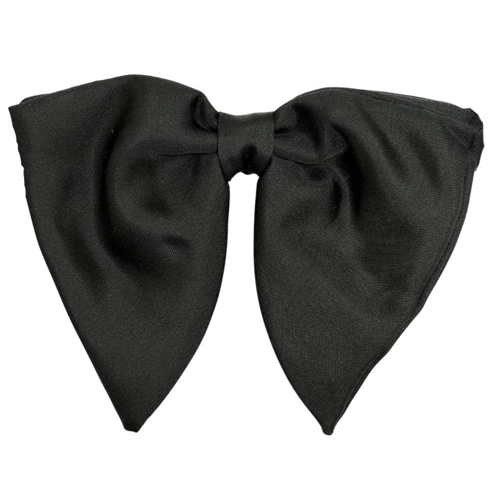 Black Silk Pre-Tied Bow Tie for Men
