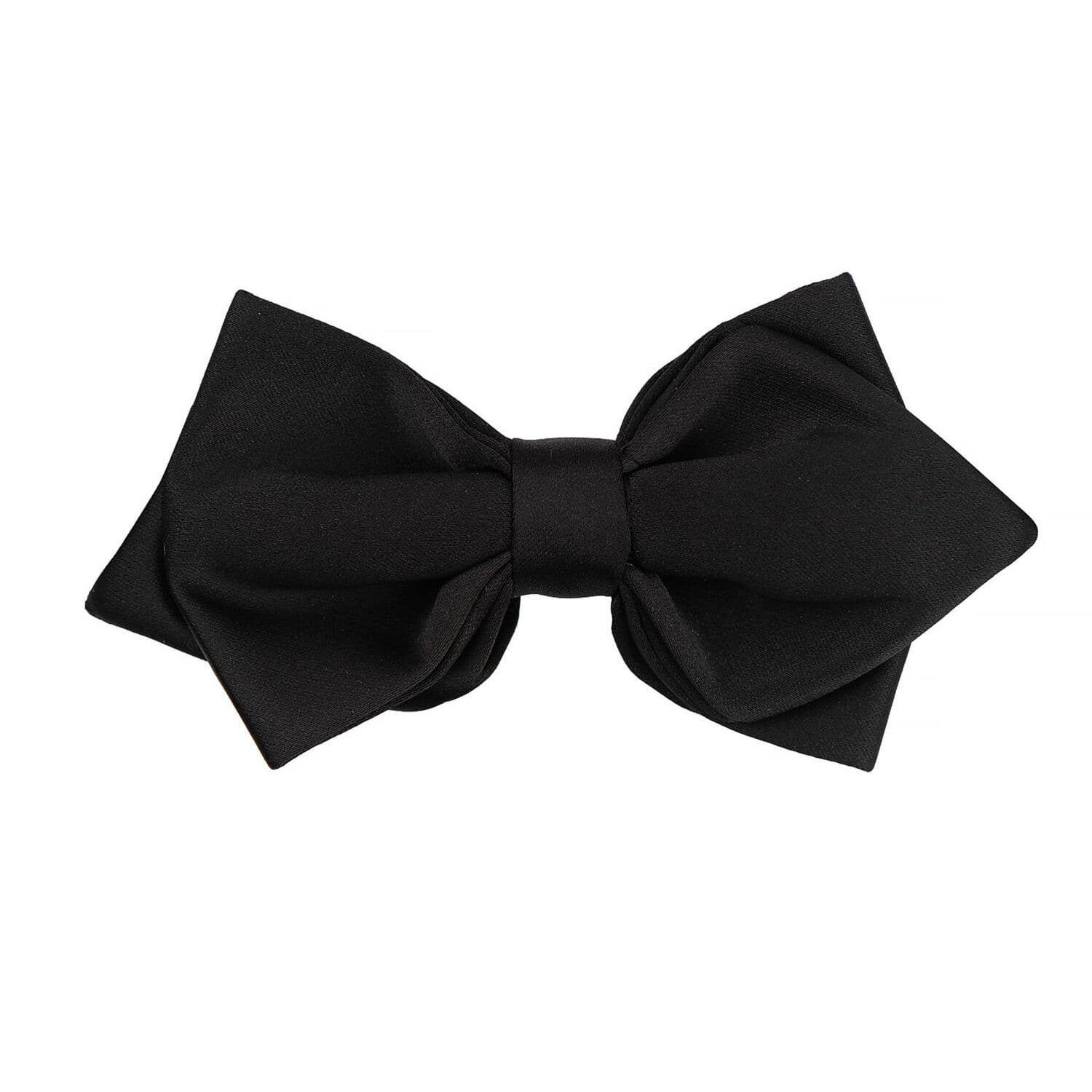 Black Diamond Tip Pre-Tied Bow Tie for Men