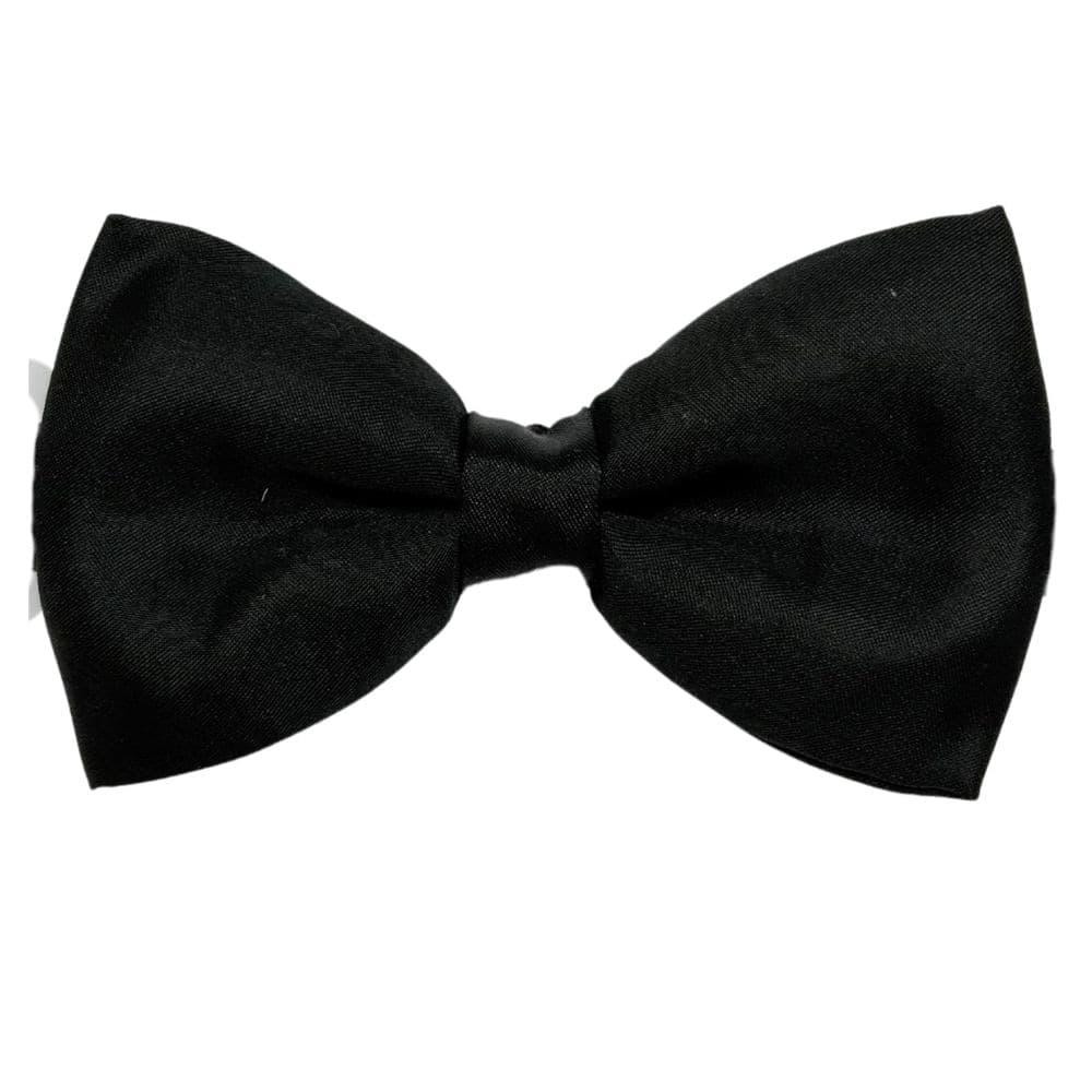 Black Silk Pre-Tied Bow Tie for Men