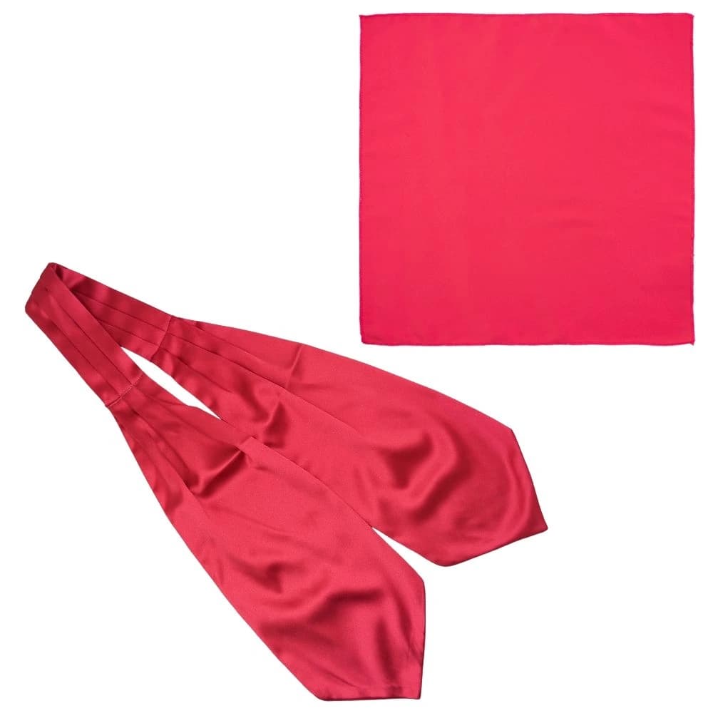 Pink Cravat and Pocket Square Combo for Men
