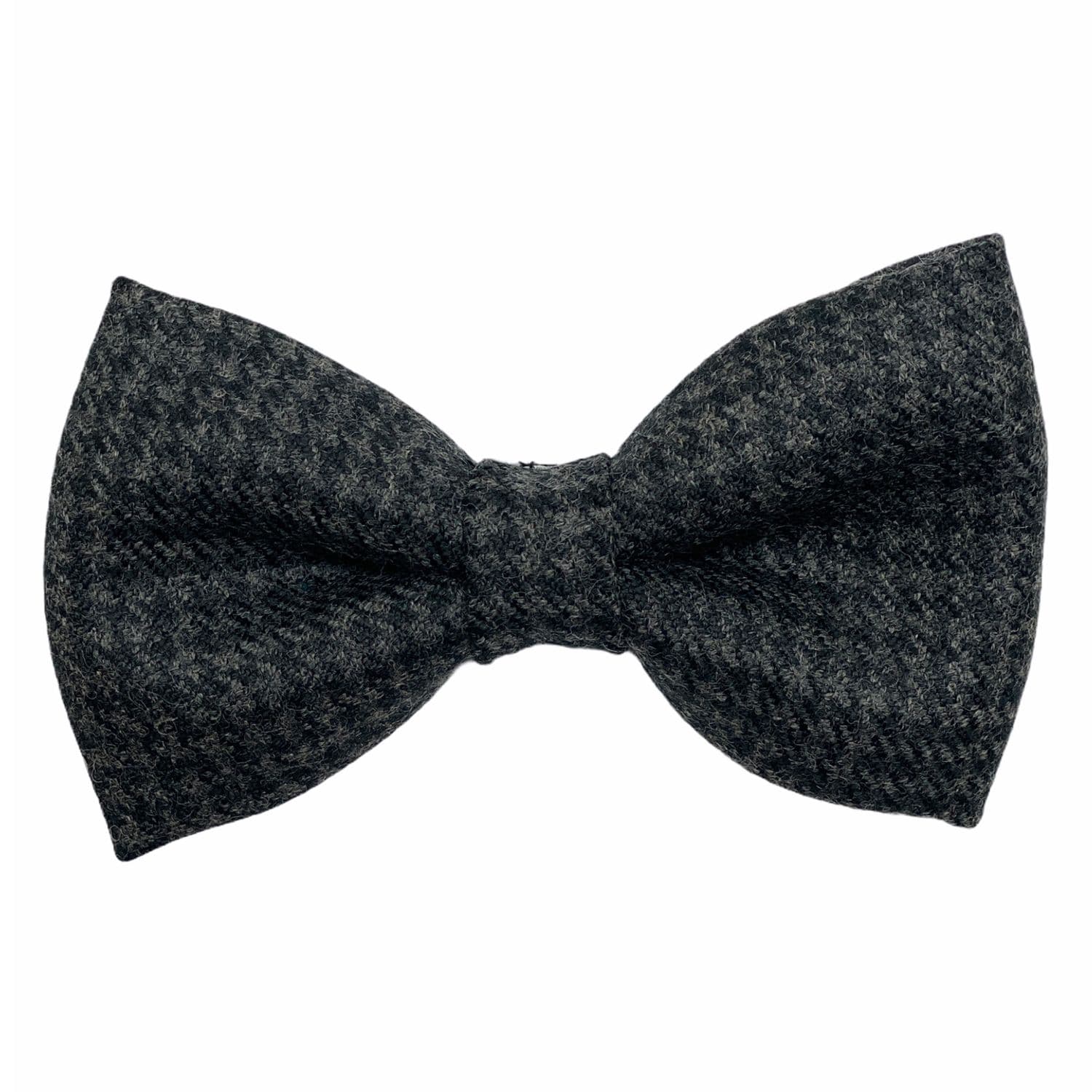 Houndstooth Dark Gray Bow Tie