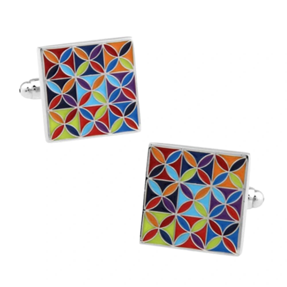 Multi Quirky Brass Cufflinks for Men