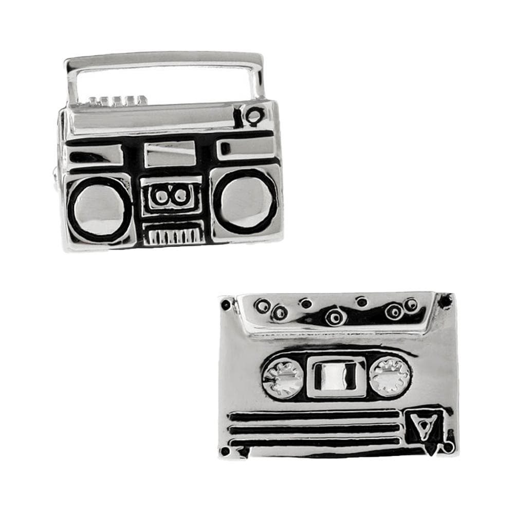 Silver Quirky Brass Cufflinks for Men