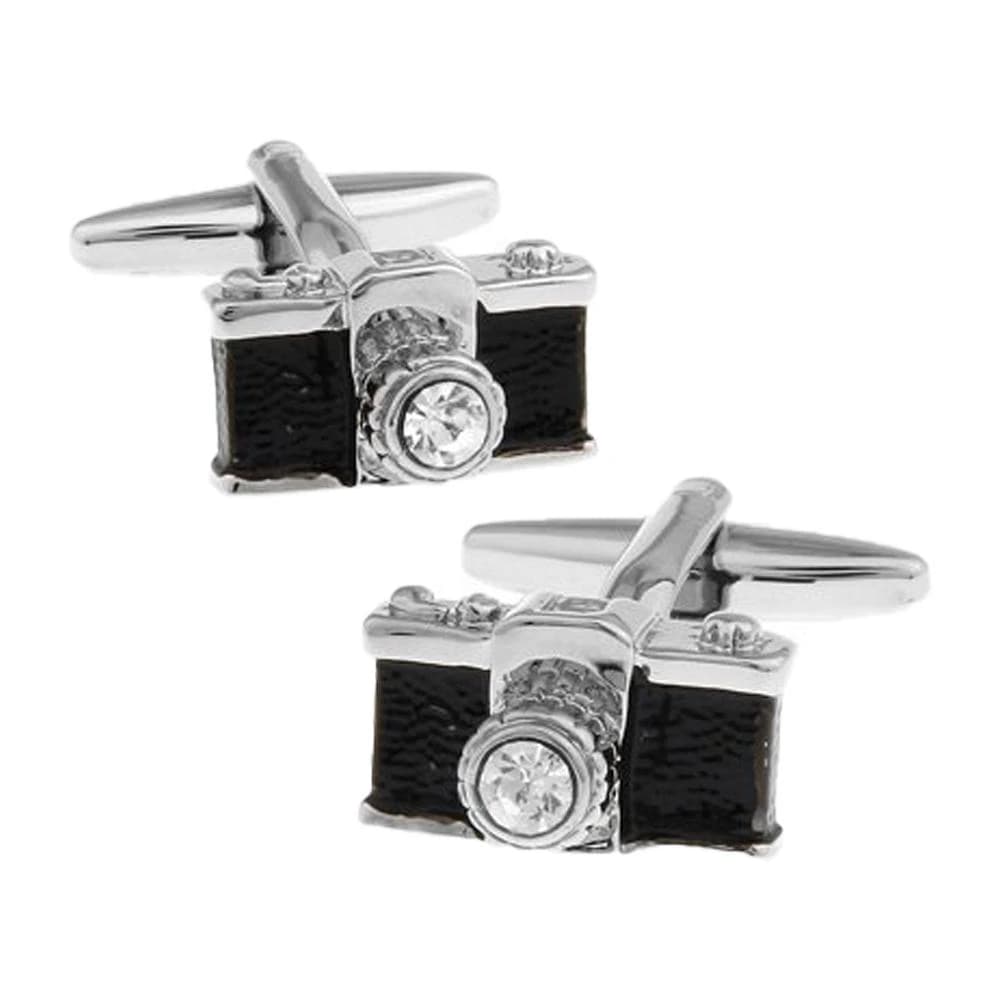 Black Quirky Brass Cufflinks for Men
