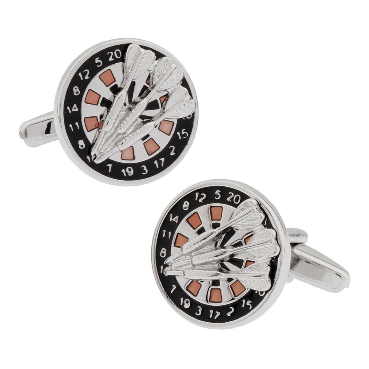 Black Quirky Brass Cufflinks for Men