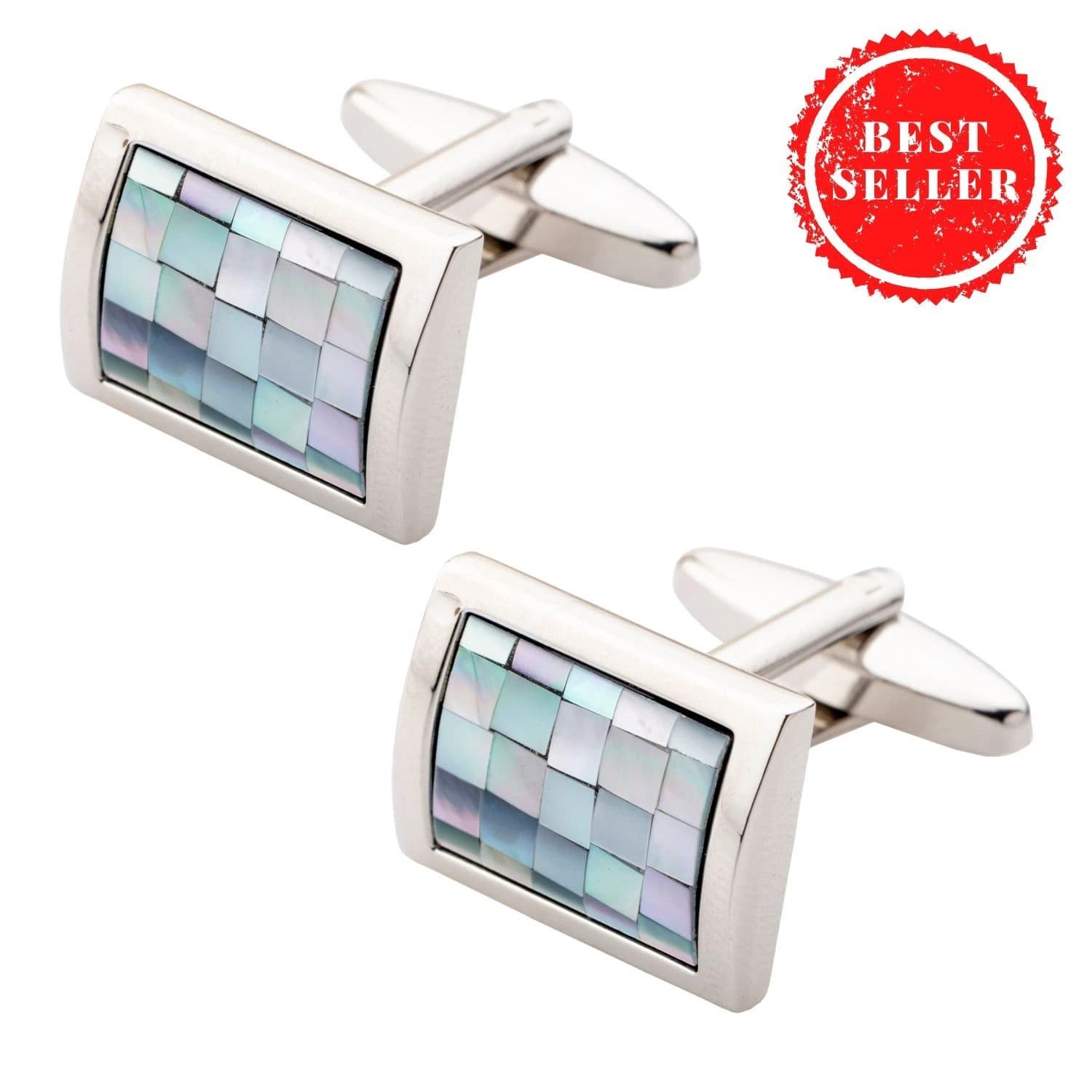 Blue Mother of Pearl Cufflinks for Men