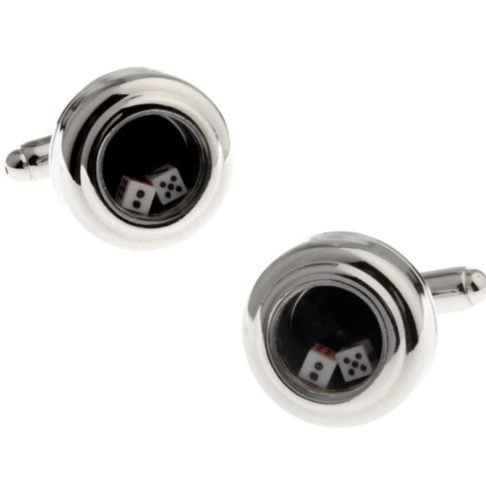 Black Quirky Brass Cufflinks for Men