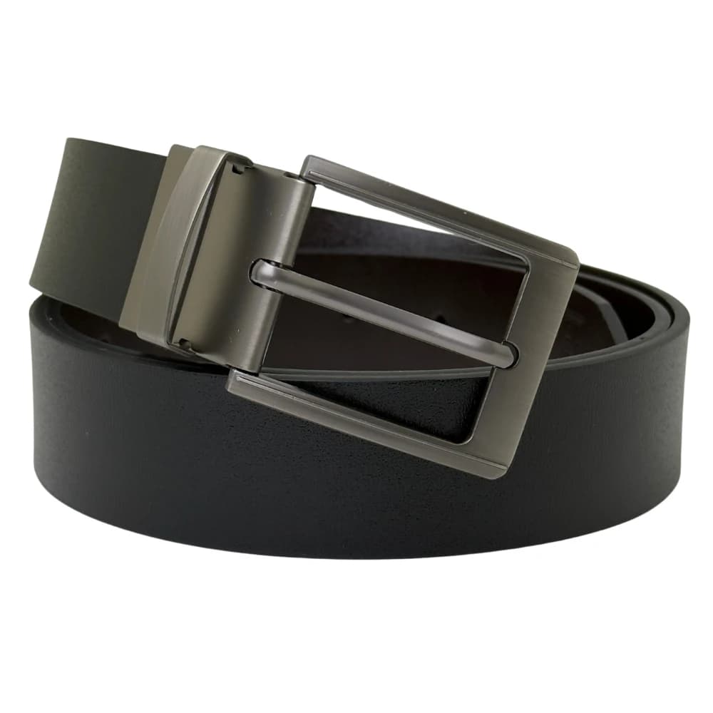 Black Leather Belt for Men