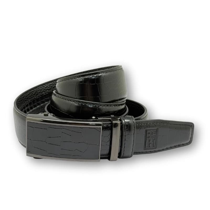 Black Leather Belt for Men