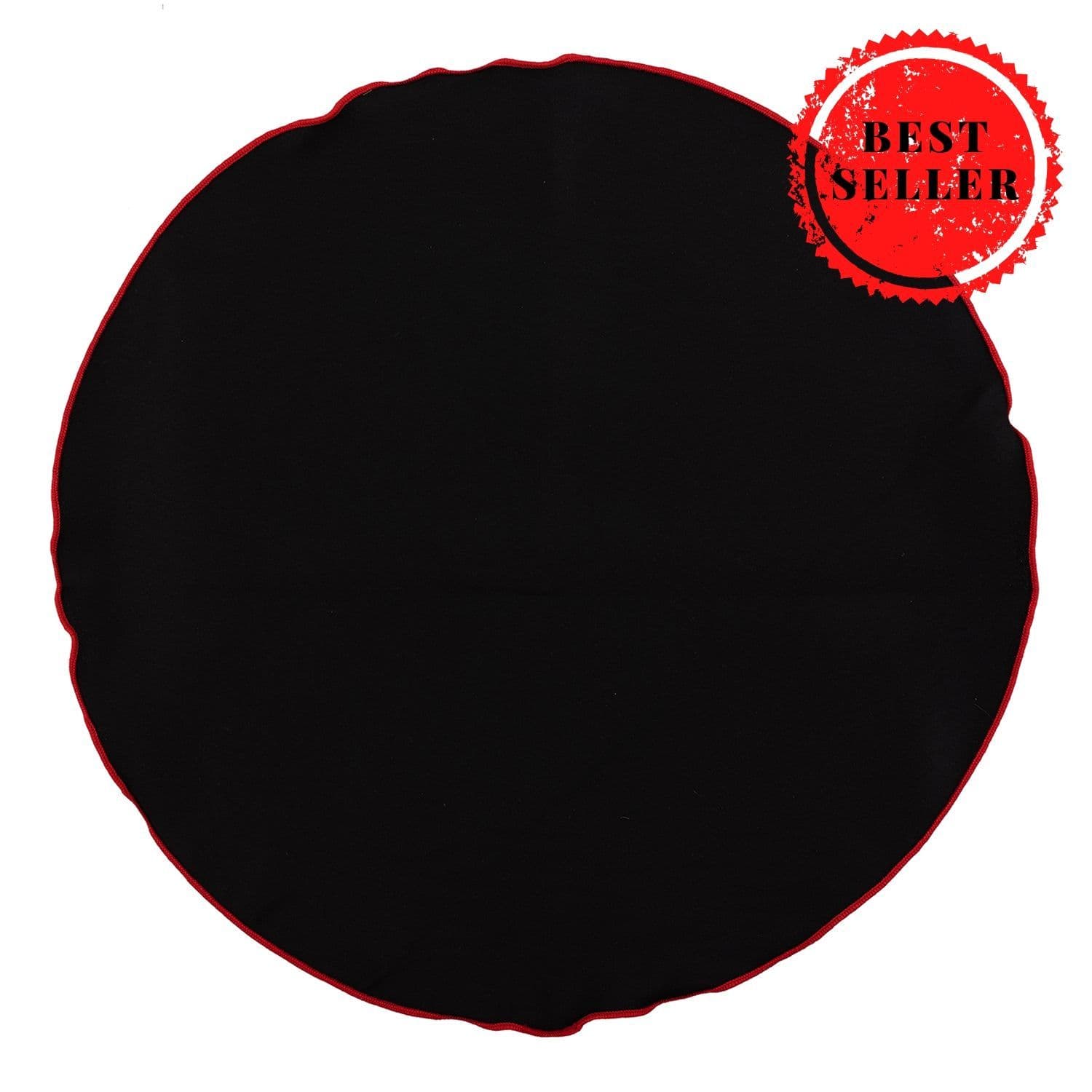 Black Italian Silk Pocket Square for Men