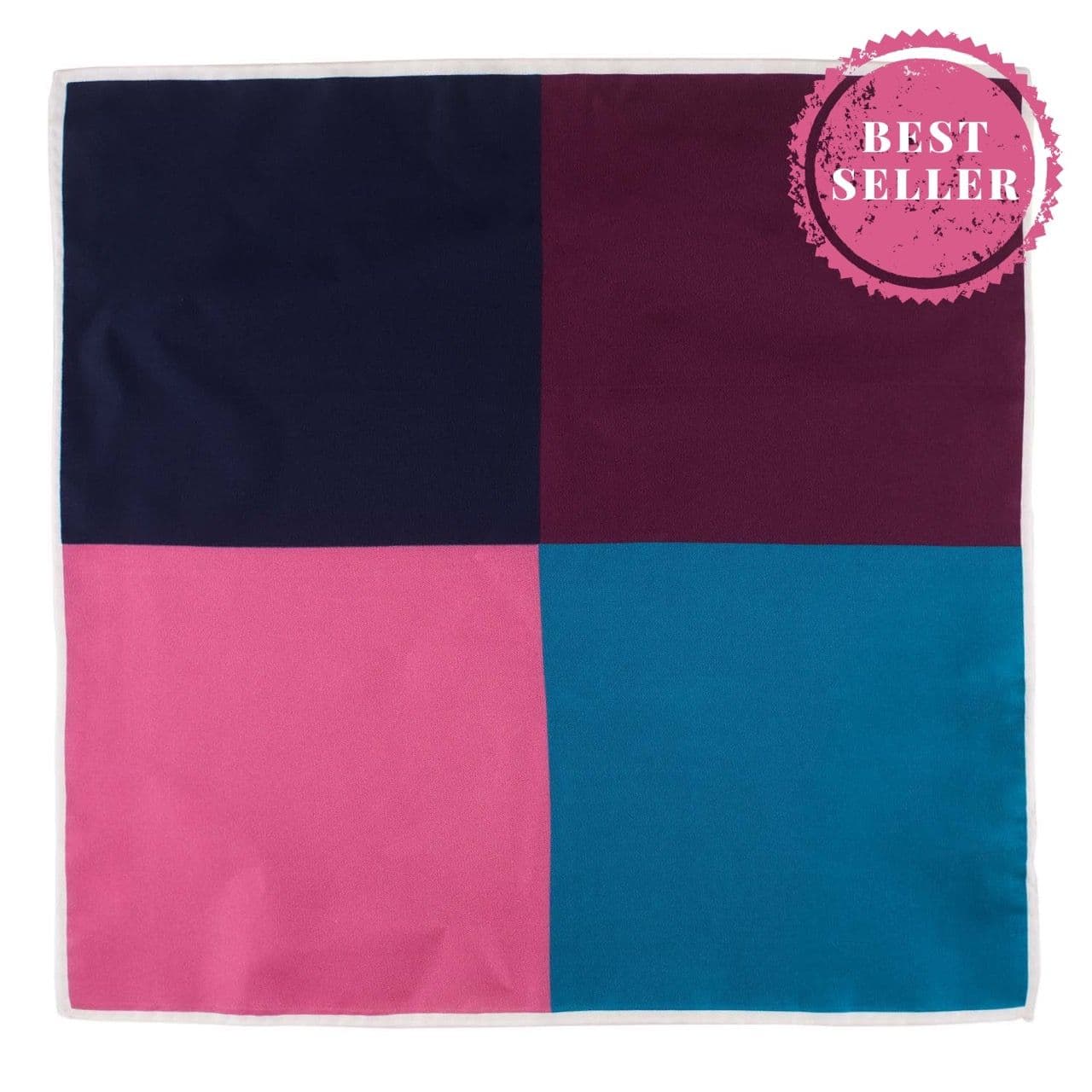 Multicolor Italian Silk Pocket Square for Men