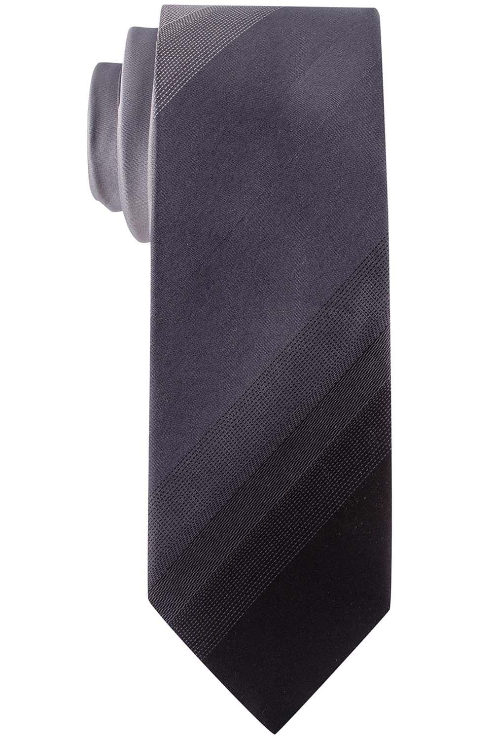 Grey Gradient Microfiber Necktie for Men