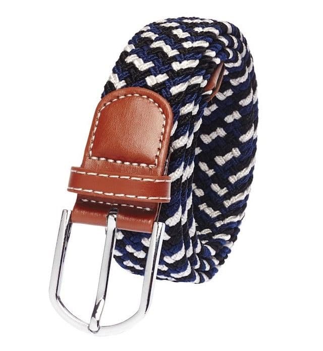 Blue Braided Belt for Men