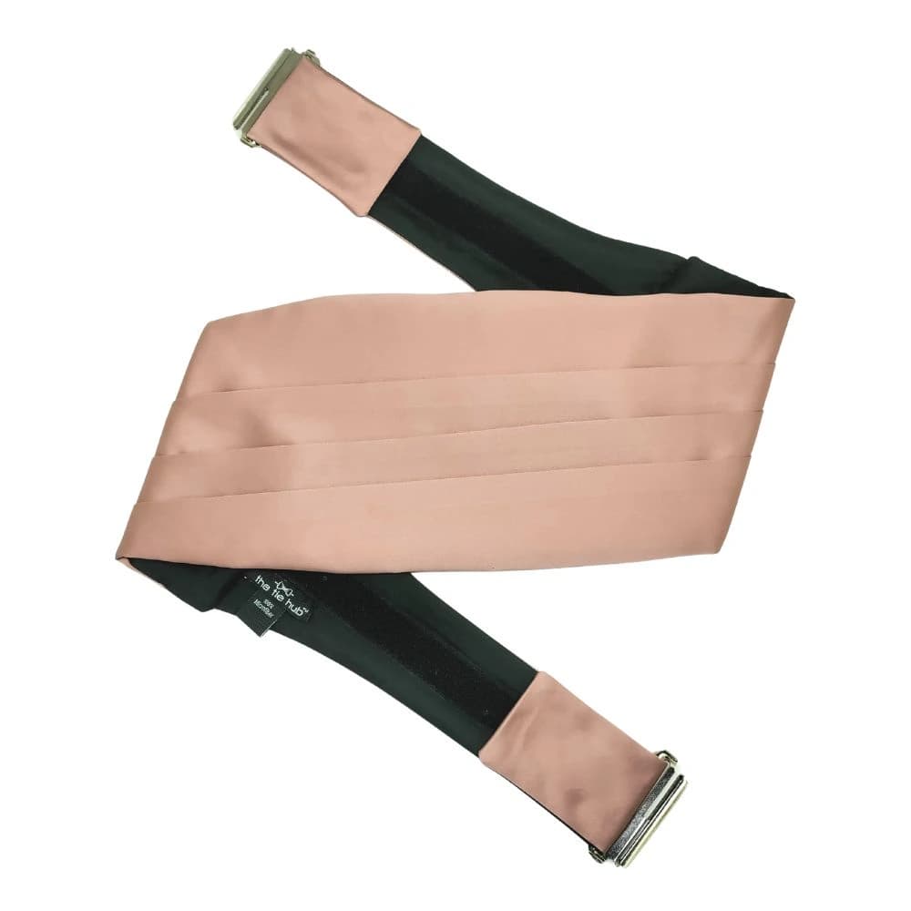 Rose Gold Microfiber Cummerbund for Men