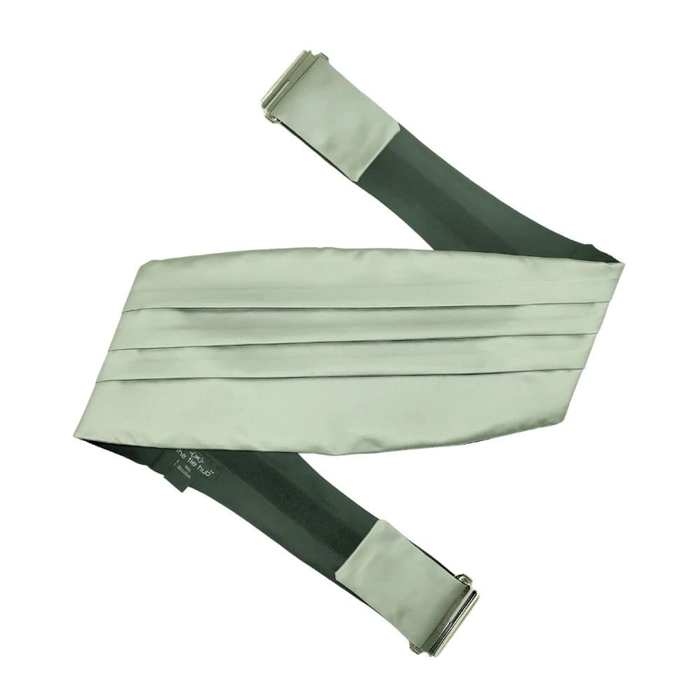 Grey Microfiber Cummerbund for Men