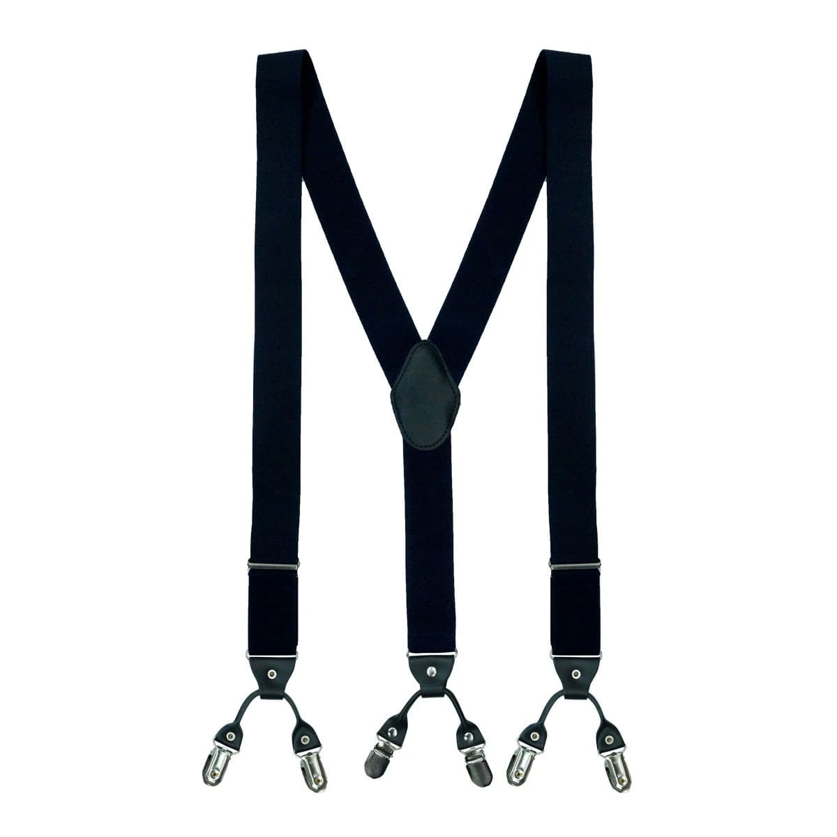 Carbon Black Clip On Suspenders