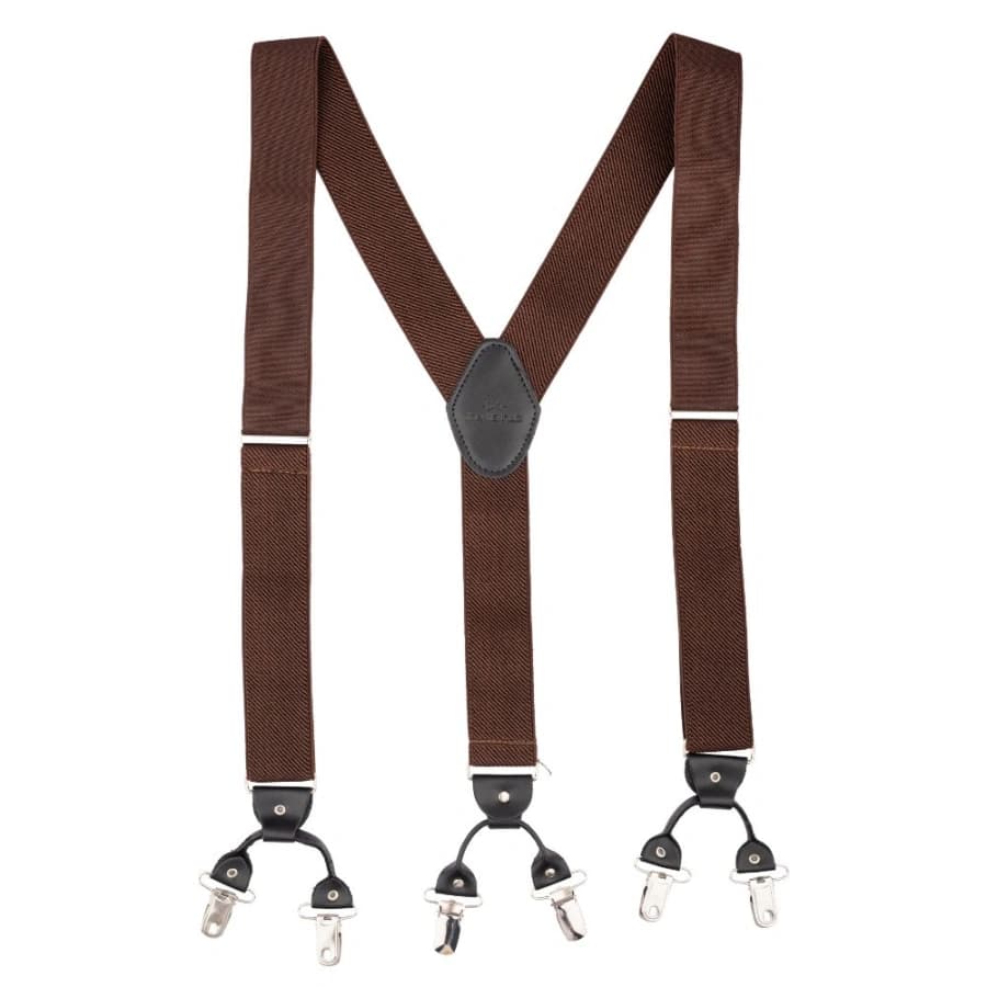 Solid Brown with Black Suspender