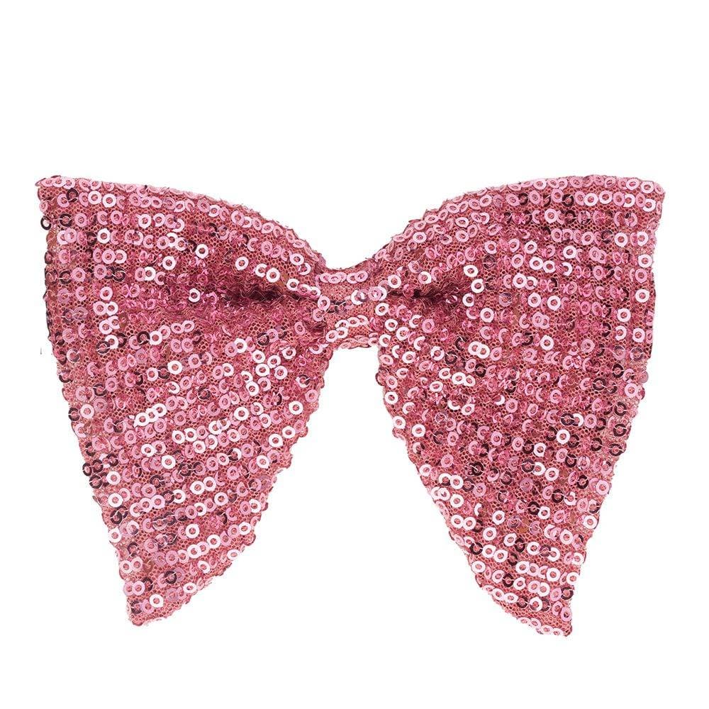 Pink Sequin Butterfly Bowtie